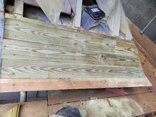 Tongue & Groove treated boards